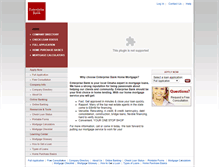Tablet Screenshot of enterprisebankhomemortgage.com